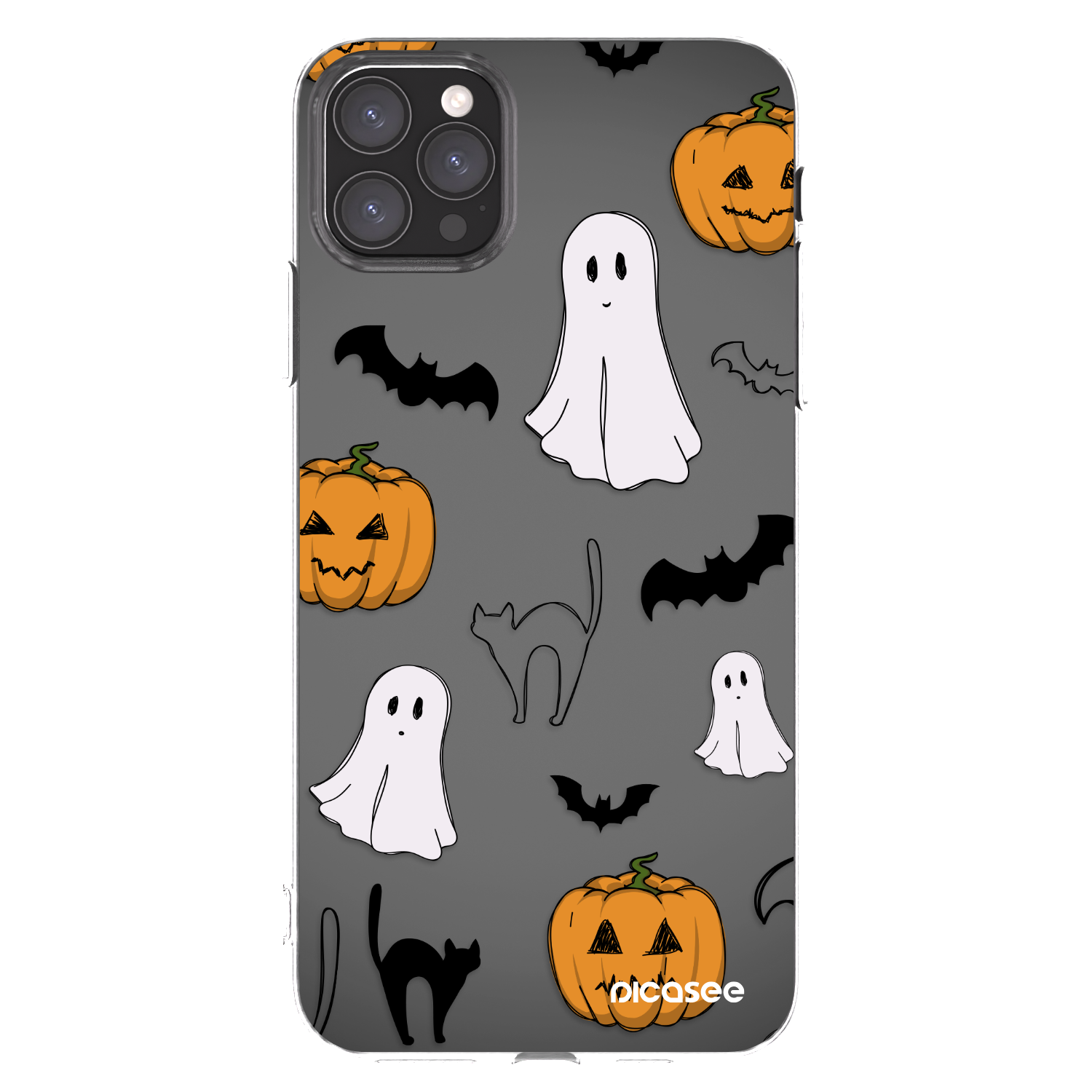 Picasee átlátszó szilikon tok az alábbi mobiltelefonokra Apple iPhone 11 Pro Max - Spooky crew