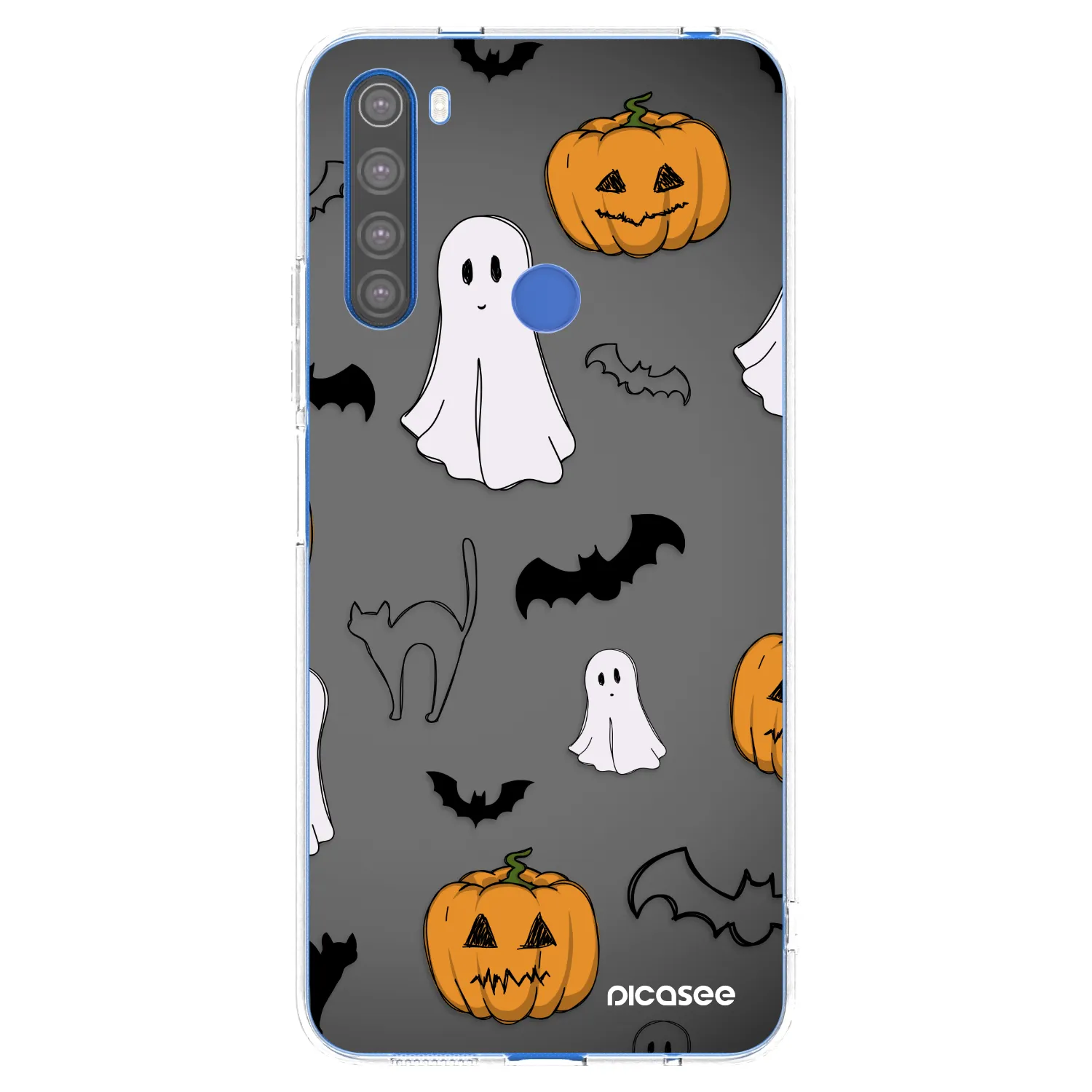 Picasee átlátszó szilikon tok az alábbi mobiltelefonokra Xiaomi Redmi Note 8T - Spooky crew