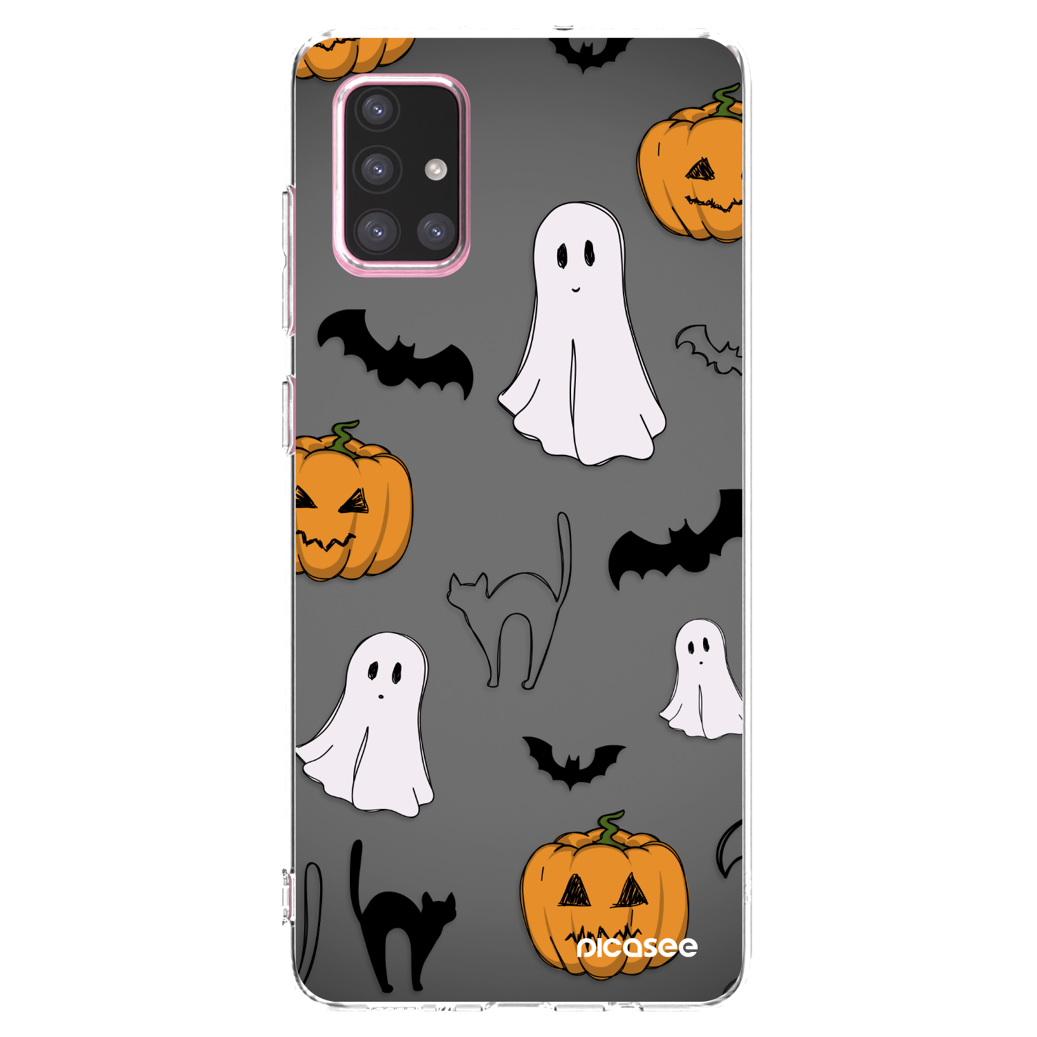 Picasee átlátszó szilikon tok az alábbi mobiltelefonokra Samsung Galaxy A71 A715F - Spooky crew