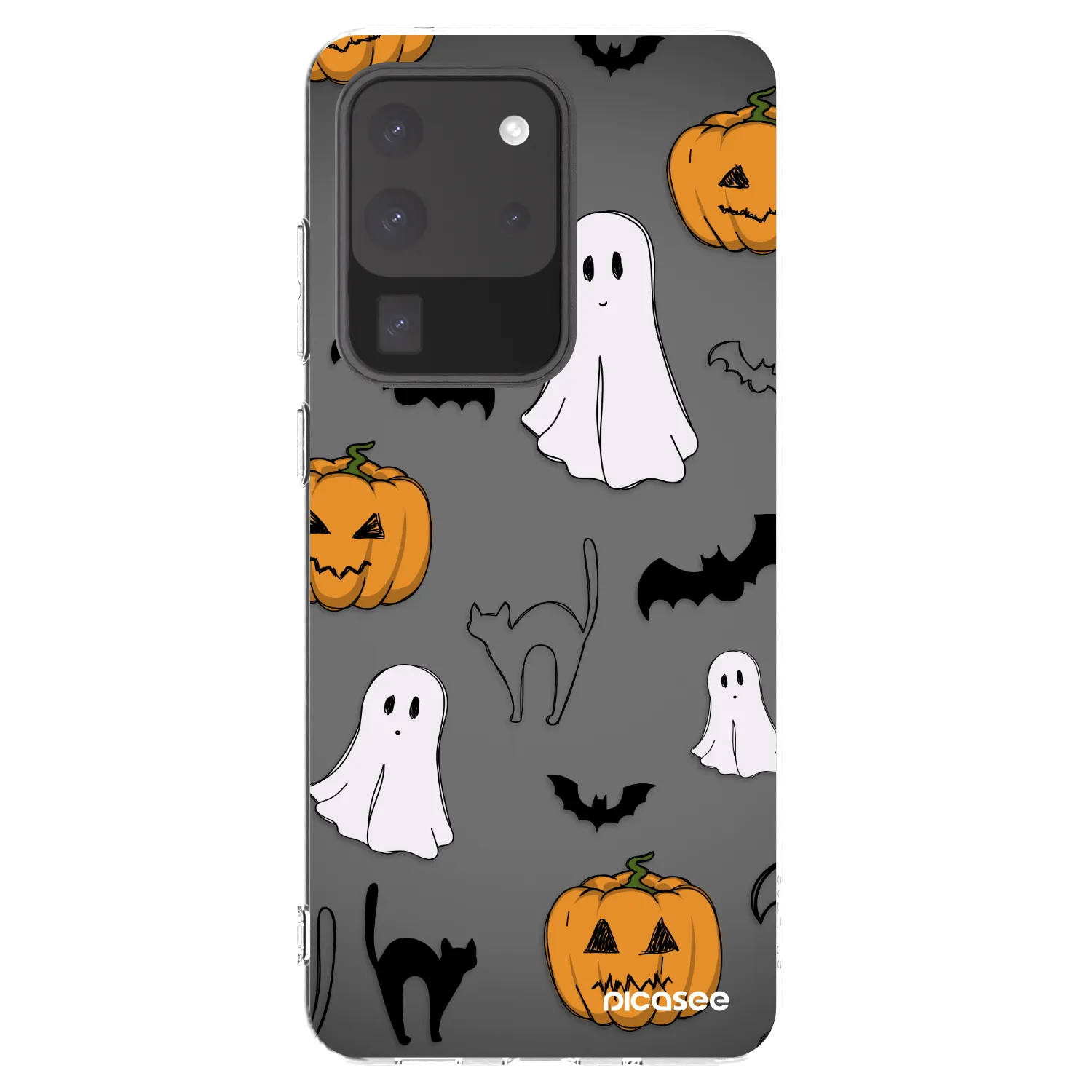 Picasee átlátszó szilikon tok az alábbi mobiltelefonokra Samsung Galaxy S20 Ultra 5G G988F - Spooky crew