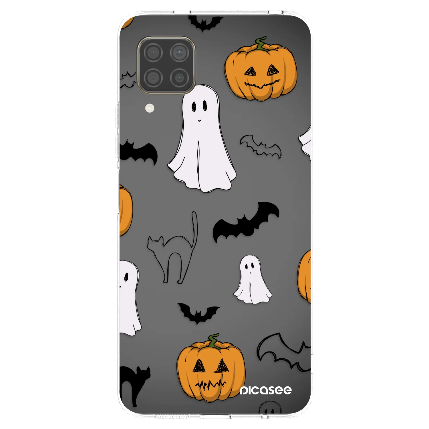 Picasee átlátszó szilikon tok az alábbi mobiltelefonokra Huawei P40 Lite - Spooky crew