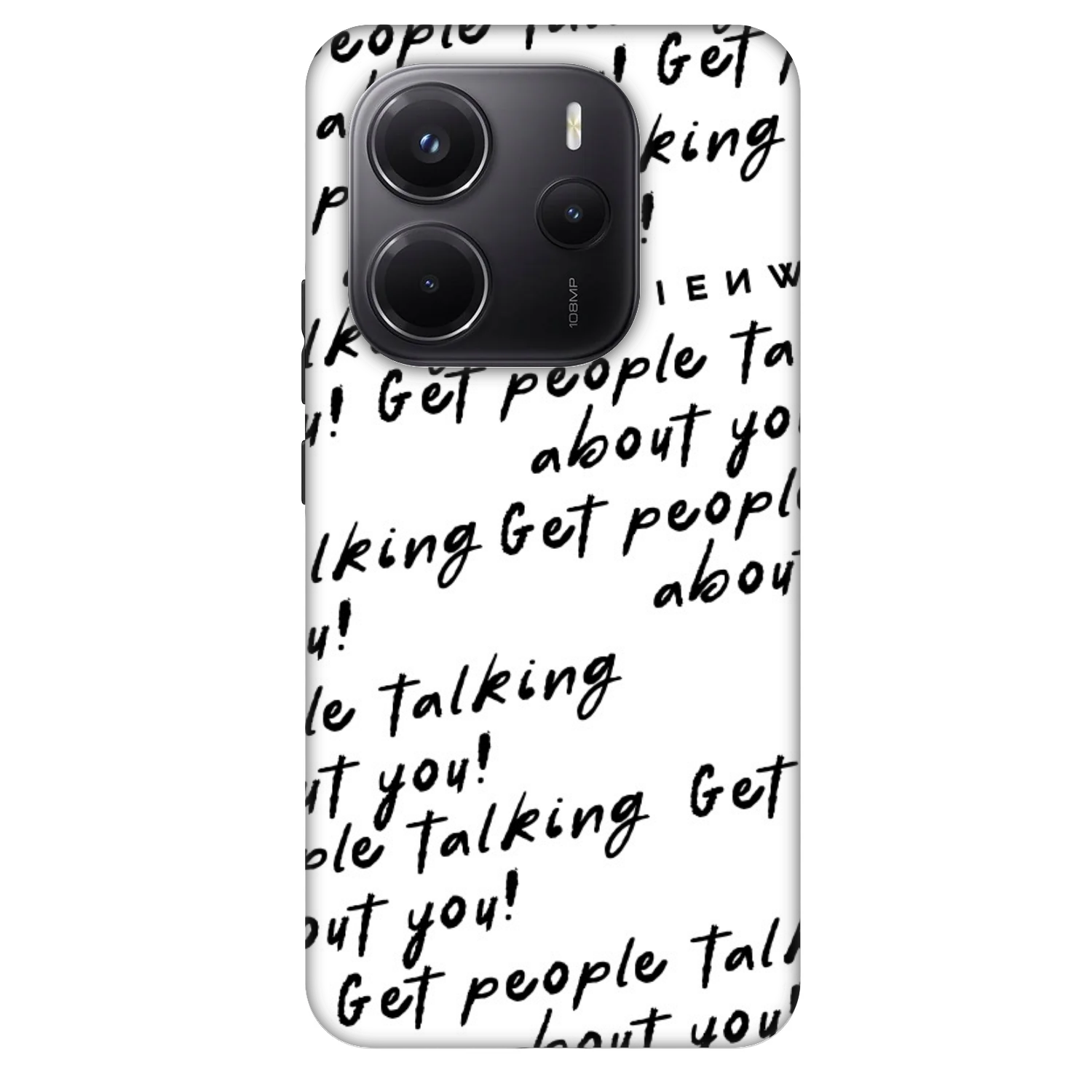 Picasee Fashion Case Xiaomi Redmi Note 14 5G - GET PEOPLE TALK ABOUT YOU