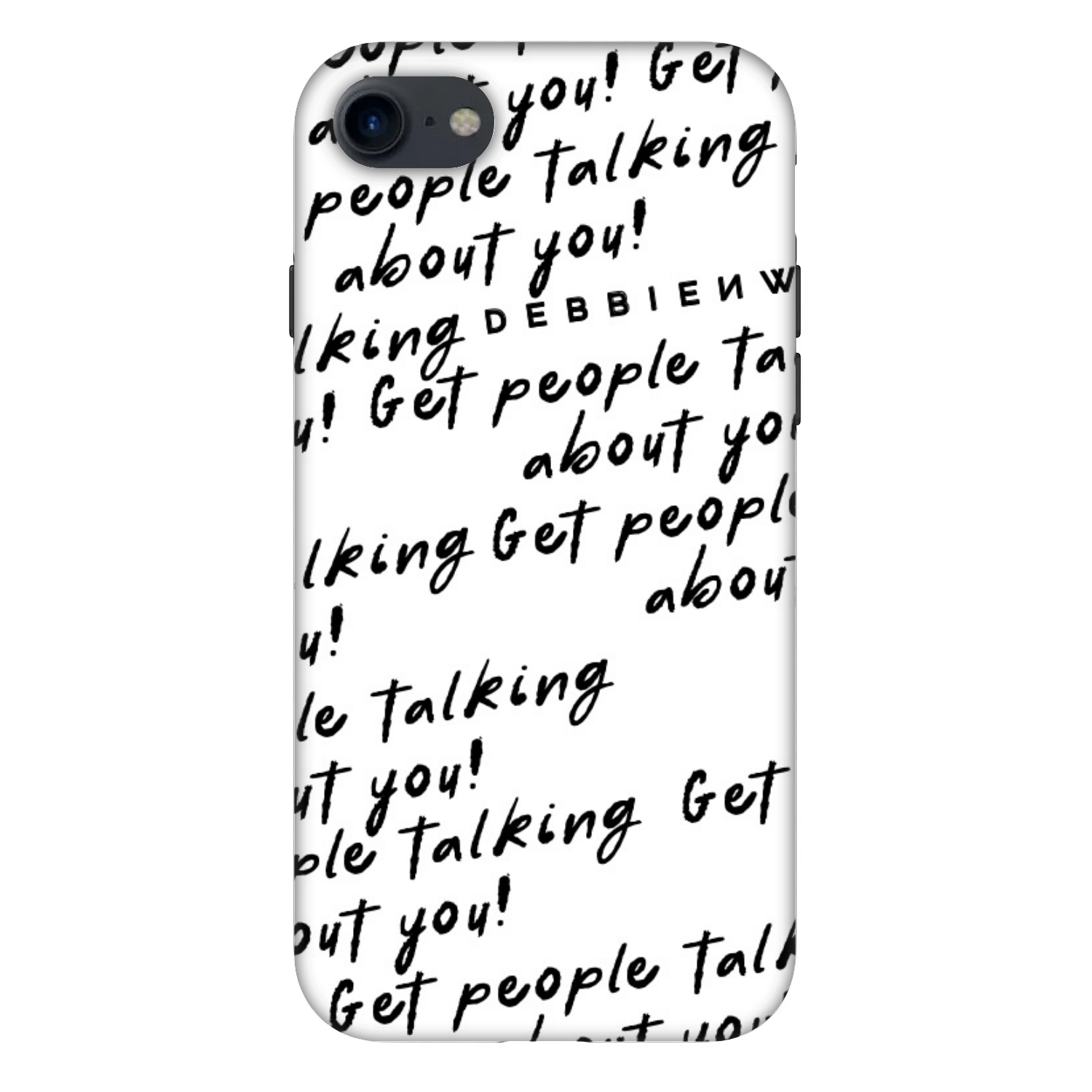 Picasee Fashion Case Apple iPhone SE 2020 - GET PEOPLE TALK ABOUT YOU