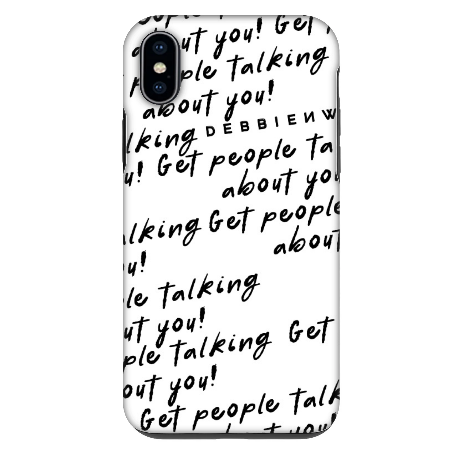Picasee Fashion Case Apple iPhone XS Max - GET PEOPLE TALK ABOUT YOU