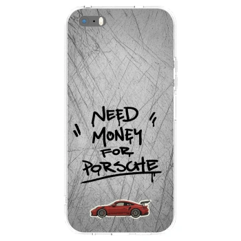Picasee átlátszó szilikon tok az alábbi mobiltelefonokra Apple iPhone 5/5S/SE - Grey Drift