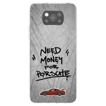 Picasee fekete szilikon tok az alábbi mobiltelefonokra Xiaomi Poco X3 - Grey Drift