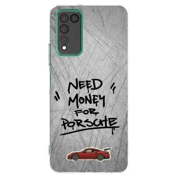 Picasee átlátszó szilikon tok az alábbi mobiltelefonokra Honor 10X Lite - Grey Drift