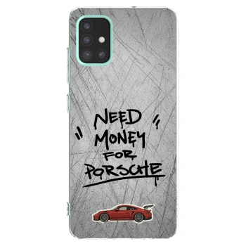 Picasee átlátszó szilikon tok az alábbi mobiltelefonokra Samsung Galaxy M31s - Grey Drift