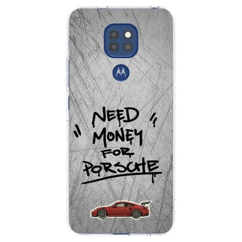 Picasee átlátszó szilikon tok az alábbi mobiltelefonokra Motorola Moto G9 Play - Grey Drift