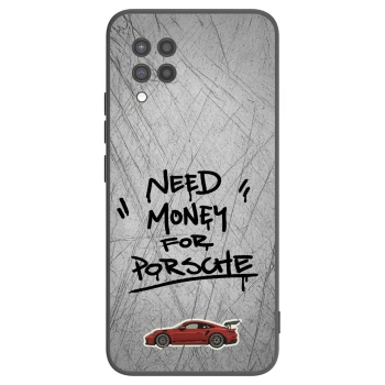Picasee fekete szilikon tok az alábbi mobiltelefonokra Samsung Galaxy A42 A426B - Grey Drift