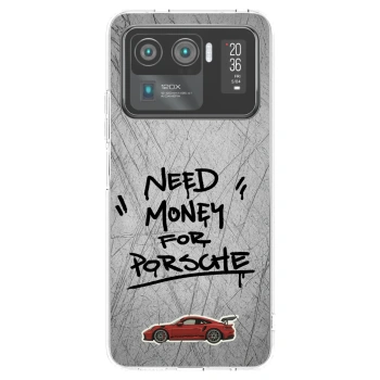 Picasee átlátszó szilikon tok az alábbi mobiltelefonokra Xiaomi Mi 11 Ultra - Grey Drift