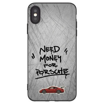 Picasee fekete szilikon tok az alábbi mobiltelefonokra Apple iPhone XS Max - Grey Drift