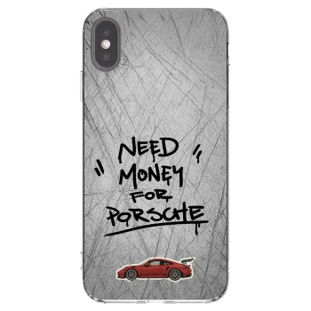 Picasee átlátszó szilikon tok az alábbi mobiltelefonokra Apple iPhone XS Max - Grey Drift