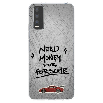 Picasee átlátszó szilikon tok az alábbi mobiltelefonokra Vivo Y20s - Grey Drift