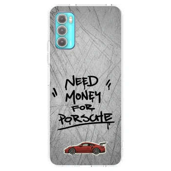 Picasee átlátszó szilikon tok az alábbi mobiltelefonokra Motorola Moto G60 - Grey Drift