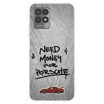 Picasee átlátszó szilikon tok az alábbi mobiltelefonokra Realme 8i - Grey Drift