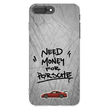Picasee átlátszó szilikon tok az alábbi mobiltelefonokra Apple iPhone 7 Plus - Grey Drift