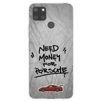 Picasee átlátszó szilikon tok az alábbi mobiltelefonokra Realme C21Y - Grey Drift