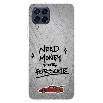 Picasee átlátszó szilikon tok az alábbi mobiltelefonokra Samsung Galaxy M53 5G - Grey Drift