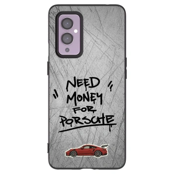 Picasee fekete szilikon tok az alábbi mobiltelefonokra OnePlus 9 - Grey Drift