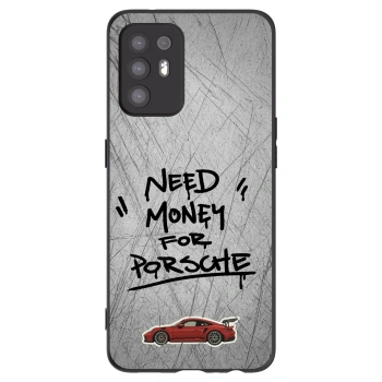 Picasee fekete szilikon tok az alábbi mobiltelefonokra OPPO A94 5G - Grey Drift