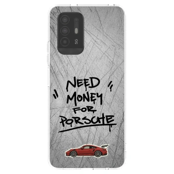 Picasee átlátszó szilikon tok az alábbi mobiltelefonokra OPPO A94 5G - Grey Drift