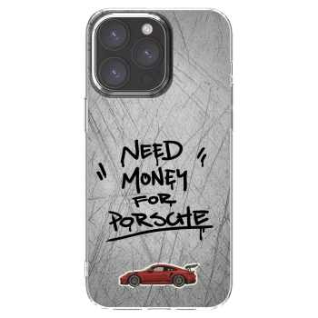Picasee átlátszó szilikon tok az alábbi mobiltelefonokra Apple iPhone 15 Pro Max - Grey Drift