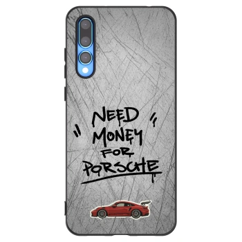 Picasee fekete szilikon tok az alábbi mobiltelefonokra Huawei P20 Pro - Grey Drift