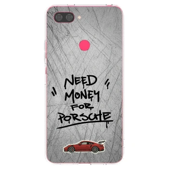 Picasee átlátszó szilikon tok az alábbi mobiltelefonokra Xiaomi Mi 8 Lite - Grey Drift