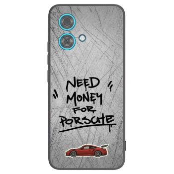 Picasee fekete szilikon tok az alábbi mobiltelefonokra Motorola Edge 40 Neo - Grey Drift