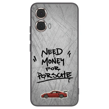 Picasee fekete szilikon tok az alábbi mobiltelefonokra Motorola Moto G85 - Grey Drift
