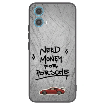 Picasee fekete szilikon tok az alábbi mobiltelefonokra Motorola Moto G34 5G - Grey Drift