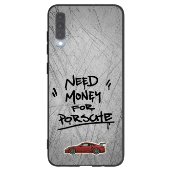 Picasee fekete szilikon tok az alábbi mobiltelefonokra Samsung Galaxy A70 A705F - Grey Drift