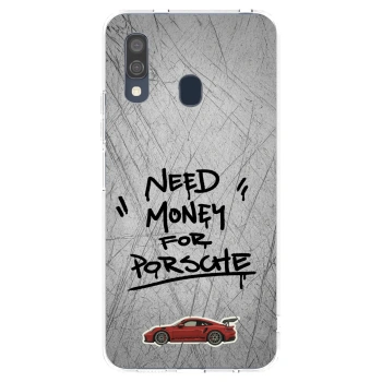 Picasee átlátszó szilikon tok az alábbi mobiltelefonokra Samsung Galaxy A40 A405F - Grey Drift