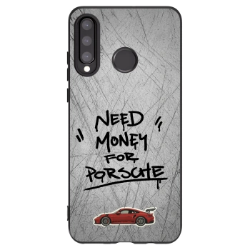 Picasee fekete szilikon tok az alábbi mobiltelefonokra Huawei P30 Lite - Grey Drift
