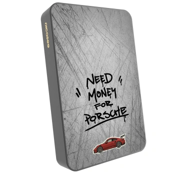 Picasee Powerbank MagSafe 10 000 mAh Szürke - Grey Drift