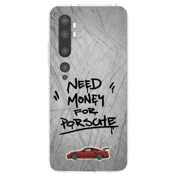 Picasee átlátszó szilikon tok az alábbi mobiltelefonokra Xiaomi Mi Note 10 (Pro) - Grey Drift
