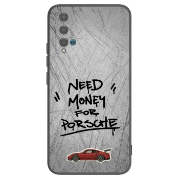 Picasee fekete szilikon tok az alábbi mobiltelefonokra Huawei Nova 5T - Grey Drift