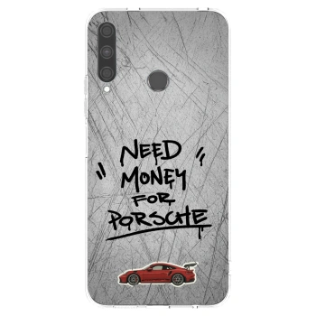 Picasee átlátszó szilikon tok az alábbi mobiltelefonokra Huawei P40 Lite E - Grey Drift