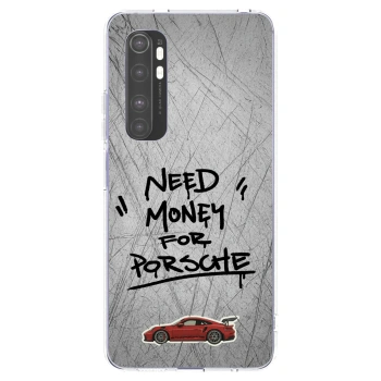 Picasee átlátszó szilikon tok az alábbi mobiltelefonokra Xiaomi Mi Note 10 Lite - Grey Drift