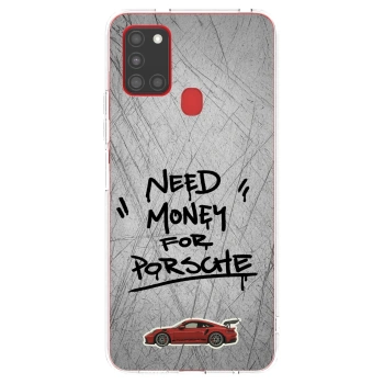 Picasee átlátszó szilikon tok az alábbi mobiltelefonokra Samsung Galaxy A21s - Grey Drift
