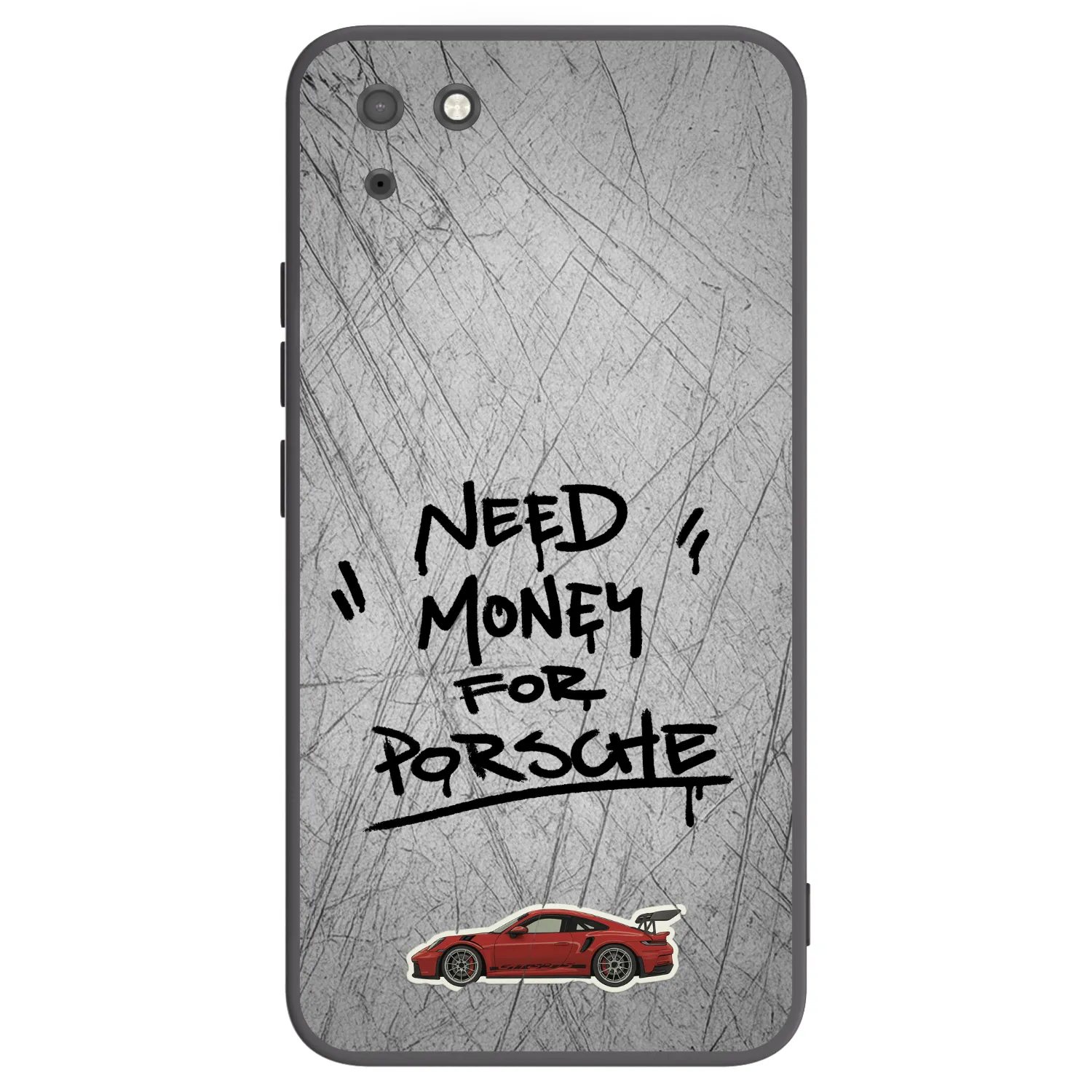 Picasee fekete szilikon tok az alábbi mobiltelefonokra Huawei Y5P - Grey Drift