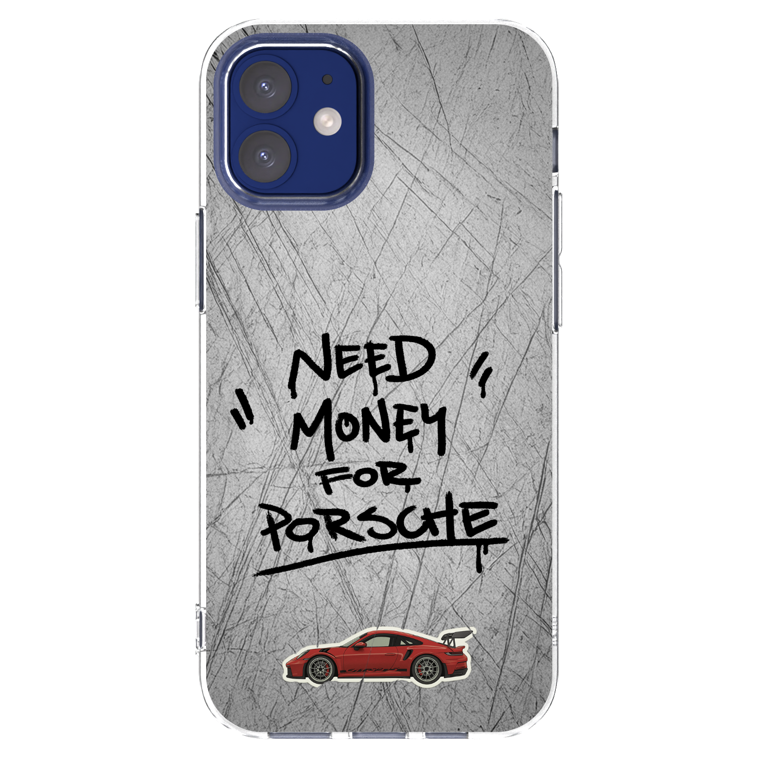 Picasee átlátszó szilikon tok az alábbi mobiltelefonokra Apple iPhone 12 mini - Grey Drift