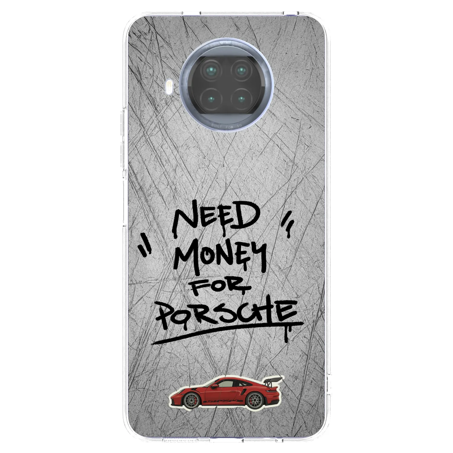 Picasee átlátszó szilikon tok az alábbi mobiltelefonokra Xiaomi Mi 10T Lite - Grey Drift