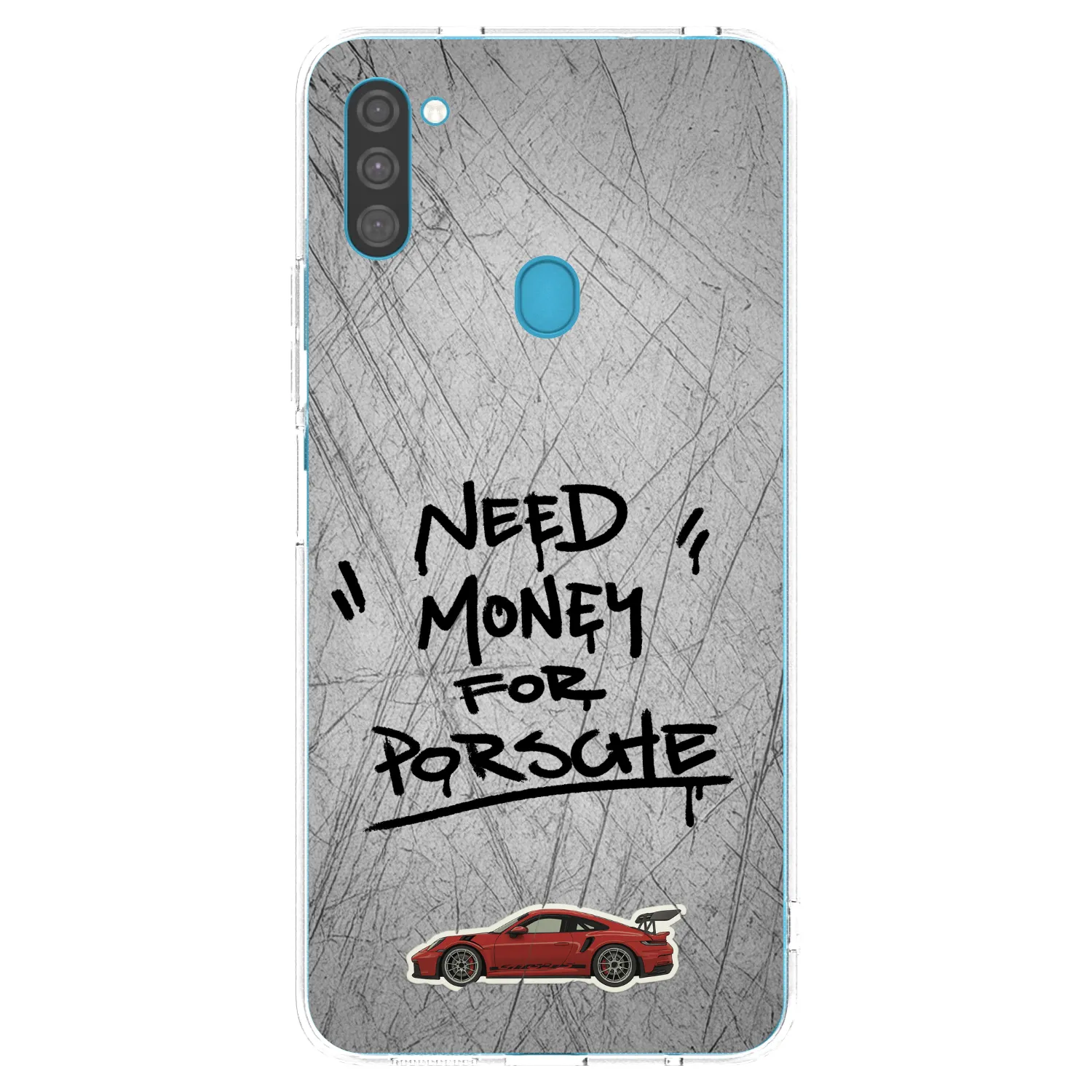 Picasee átlátszó szilikon tok az alábbi mobiltelefonokra Samsung Galaxy M11 - Grey Drift