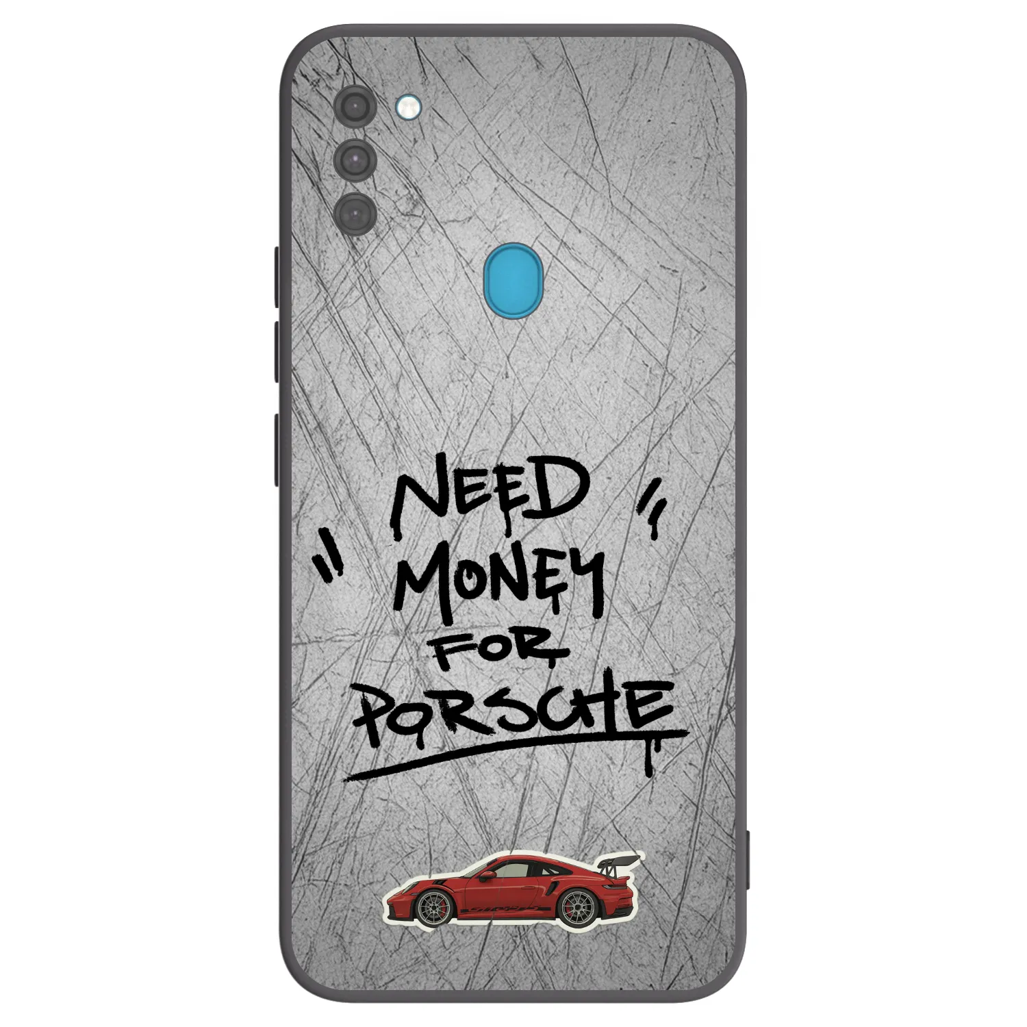 Picasee fekete szilikon tok az alábbi mobiltelefonokra Samsung Galaxy M11 - Grey Drift