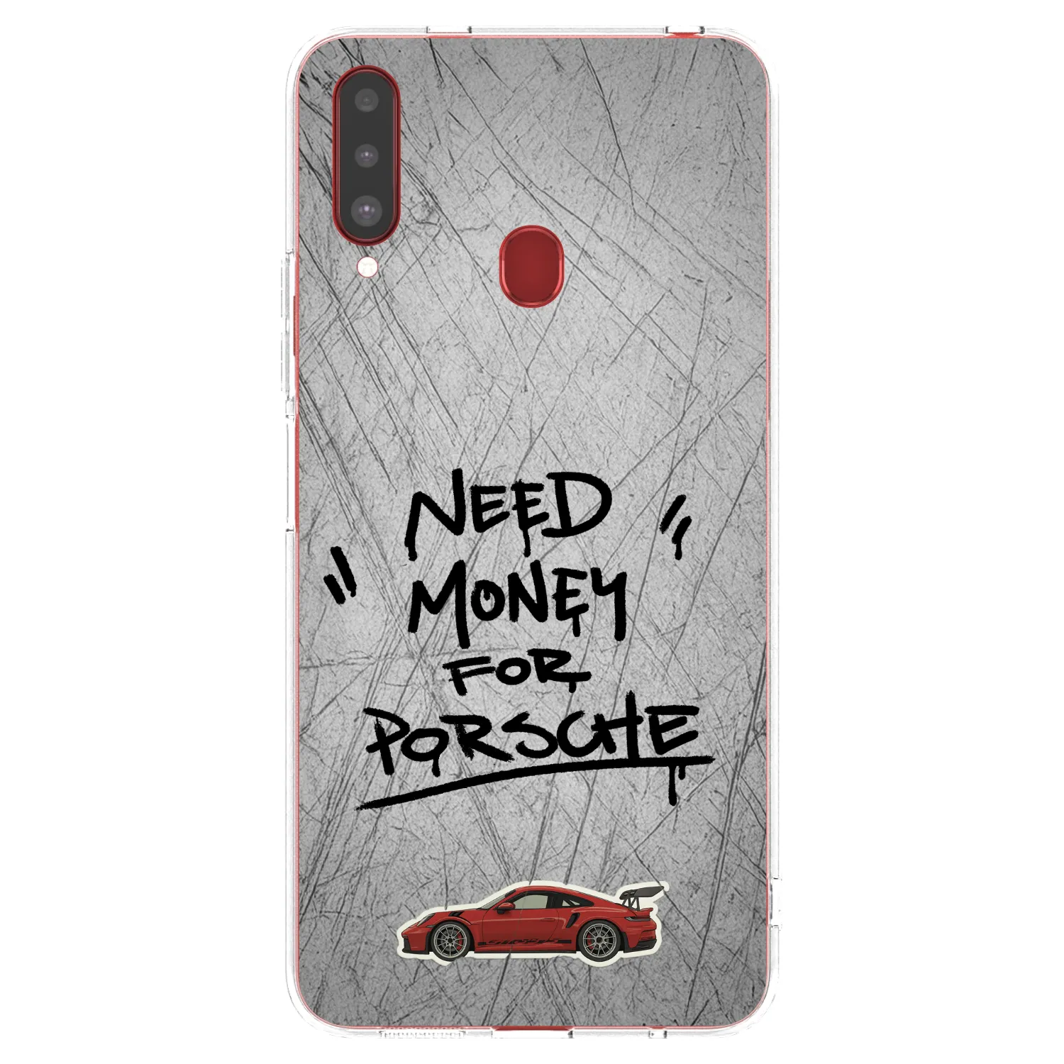 Picasee átlátszó szilikon tok az alábbi mobiltelefonokra Samsung Galaxy A20s - Grey Drift