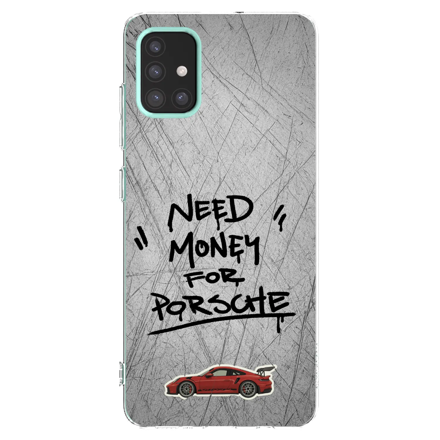 Picasee átlátszó szilikon tok az alábbi mobiltelefonokra Samsung Galaxy M31s - Grey Drift