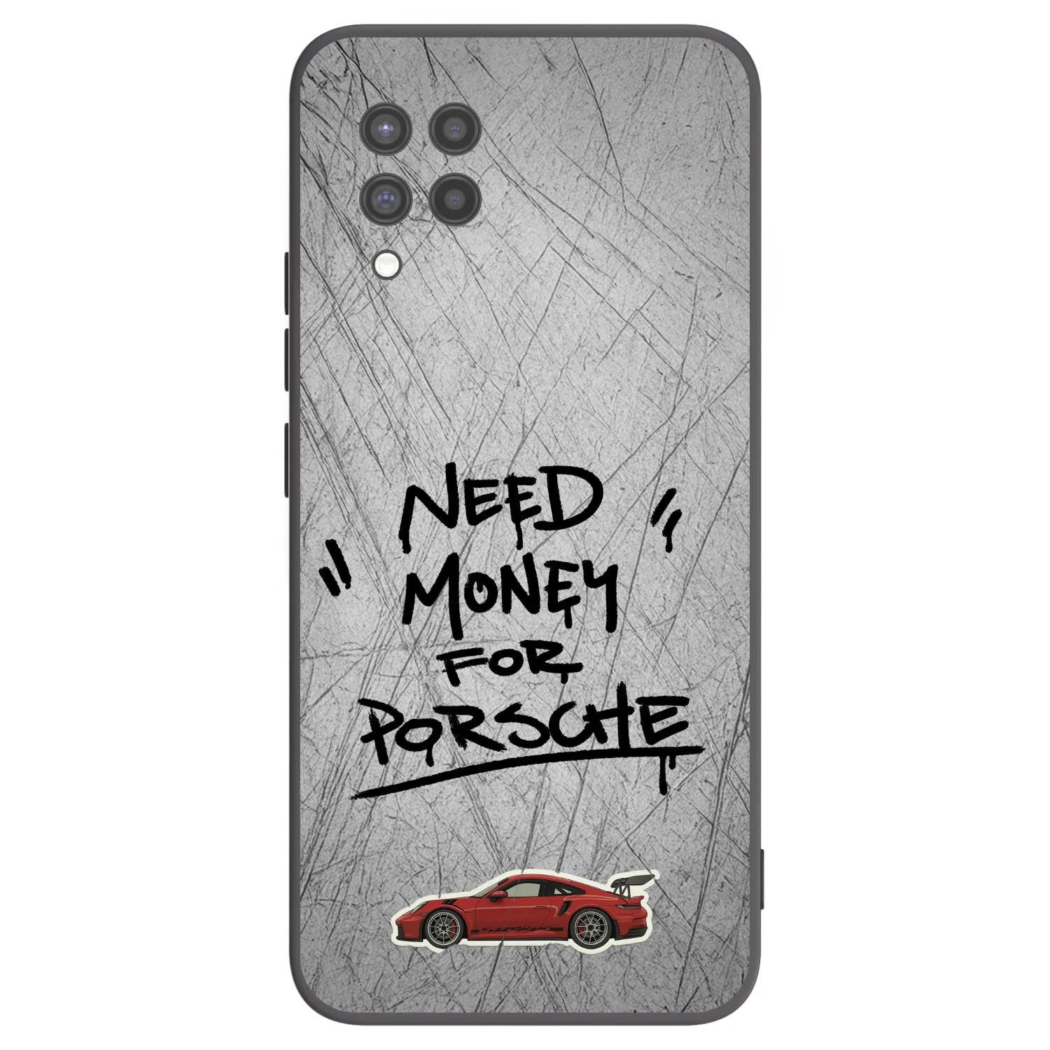 Picasee fekete szilikon tok az alábbi mobiltelefonokra Samsung Galaxy A42 A426B - Grey Drift
