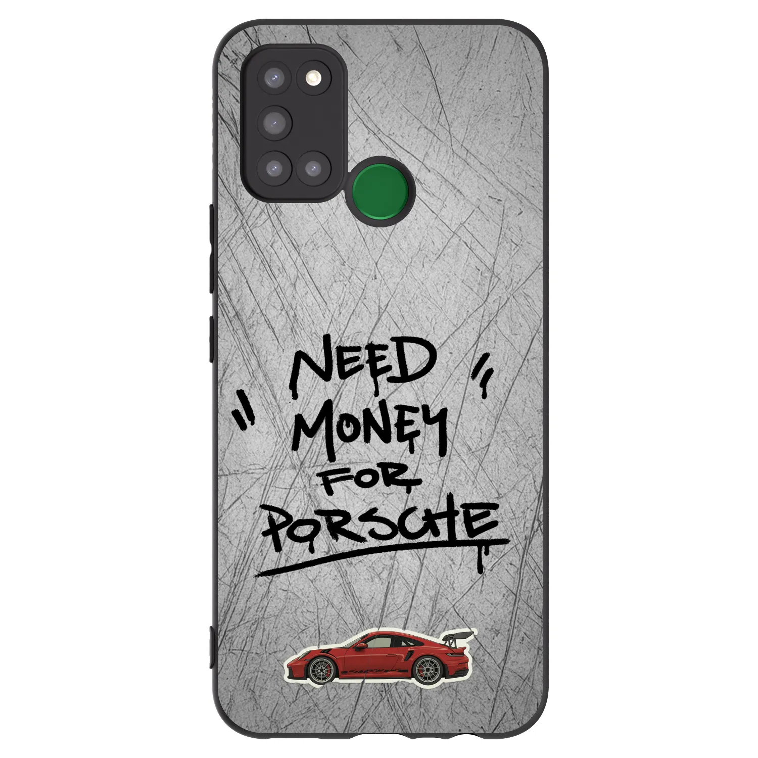 Picasee fekete szilikon tok az alábbi mobiltelefonokra Realme 7i - Grey Drift